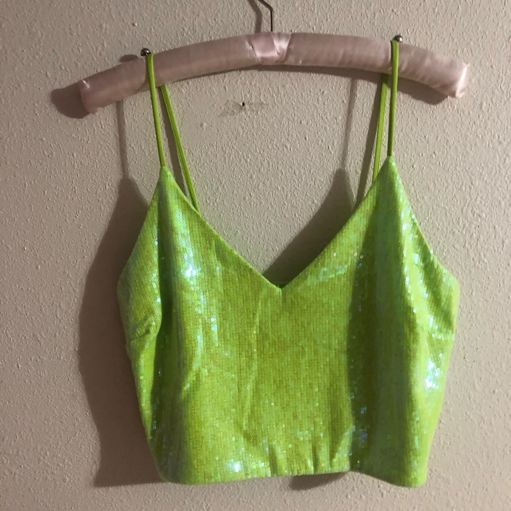 green sequin set